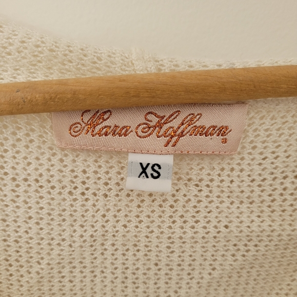 COPY - Mara Hoffman vintage y2k open knit lightweight hoodie - Picture 1 of 6